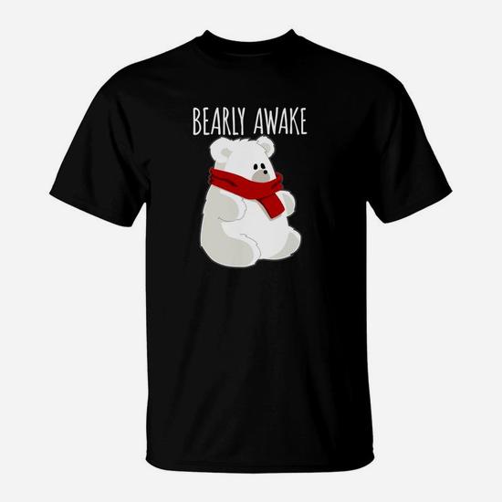 Bearly Awake Funny Bear Sleeping T-Shirts