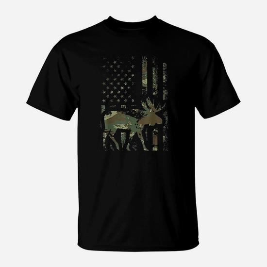 Deer Hunting And America Flag Tshirt Hunting Lover Gift Deer Hunting And America Flag Tshirt Hunting Lover Gift