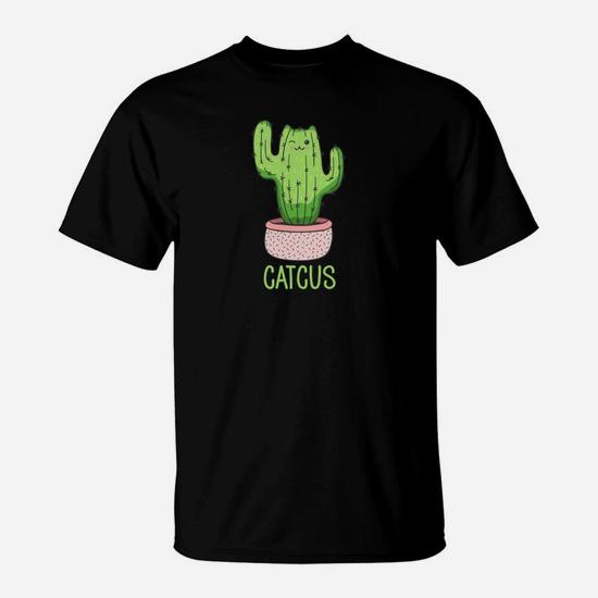 Catcus Funny Cat Cat Cactus For Women Or Men T Shirt Seseable UK