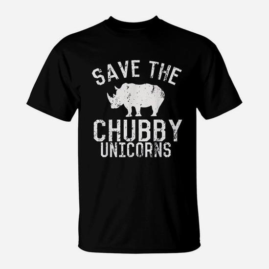 Funny Save The Chubby Unicorns Fat Rhino Vintage T-Shirt Funny Save The Chubby Unicorns Fat Rhino Vintage T-Shirt
