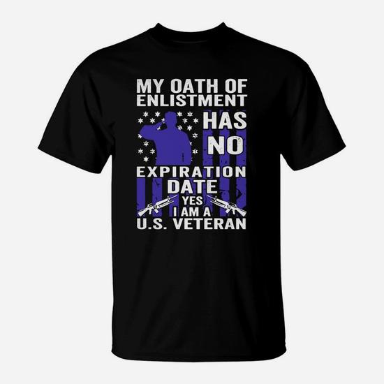 Military US Veterans Oath of Enlistment T-Shirt