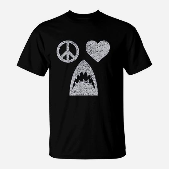 Peace Love Sharks T-Shirt Peace Love Sharks T-Shirt