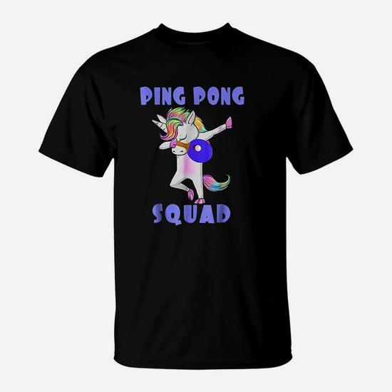 Ping Pong Squad Dabbing Unicorn Funny Table Tennis T-Shirt Ping Pong Squad Dabbing Unicorn Funny Table Tennis T-Shirt