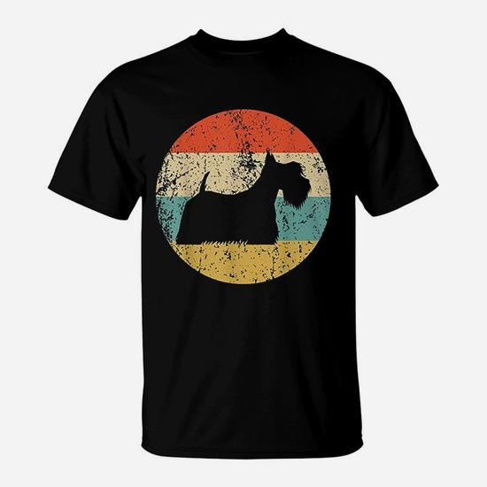 Scottish Terrier Shirt - Vintage Retro Scottie Dog T-Shirt