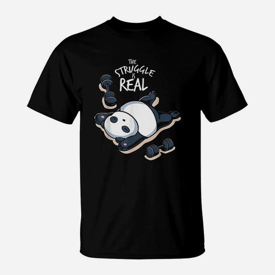 The Struggle Is Real Cute Funny Workout T-Shirt The Struggle Is Real Cute Funny Workout T-Shirt