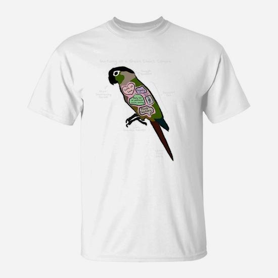 Anatomy Of A Green Cheek Conure - Funny Parrot Shirt Anatomy Of A Green Cheek Conure - Funny Parrot Shirt