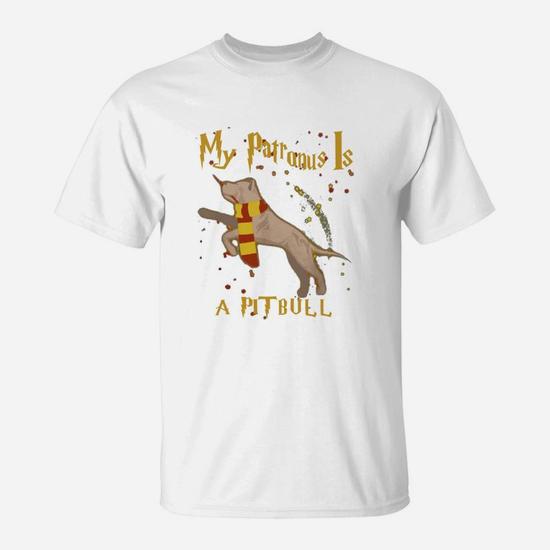 My Patronus Is A Pitbull Dog Christmas Tshirt Gifts