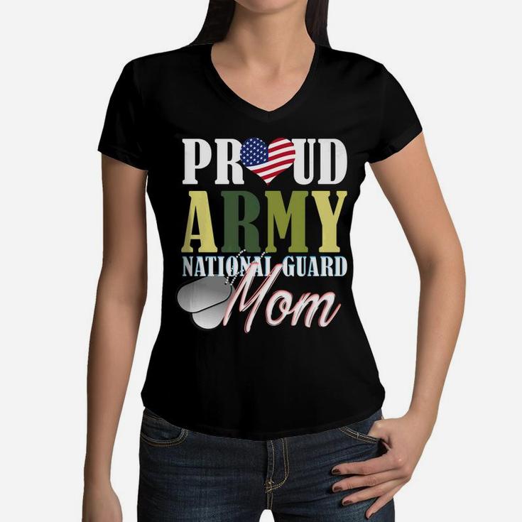 Army National Guard Mom Mom Mothers Day S Women Gift Women V-Neck T-Shirt