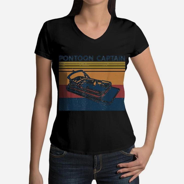 Captain Vintage Style Women V-Neck T-Shirt