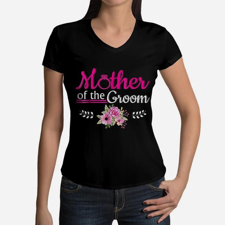 Mother Of The Groom birthday Women V-Neck T-Shirt