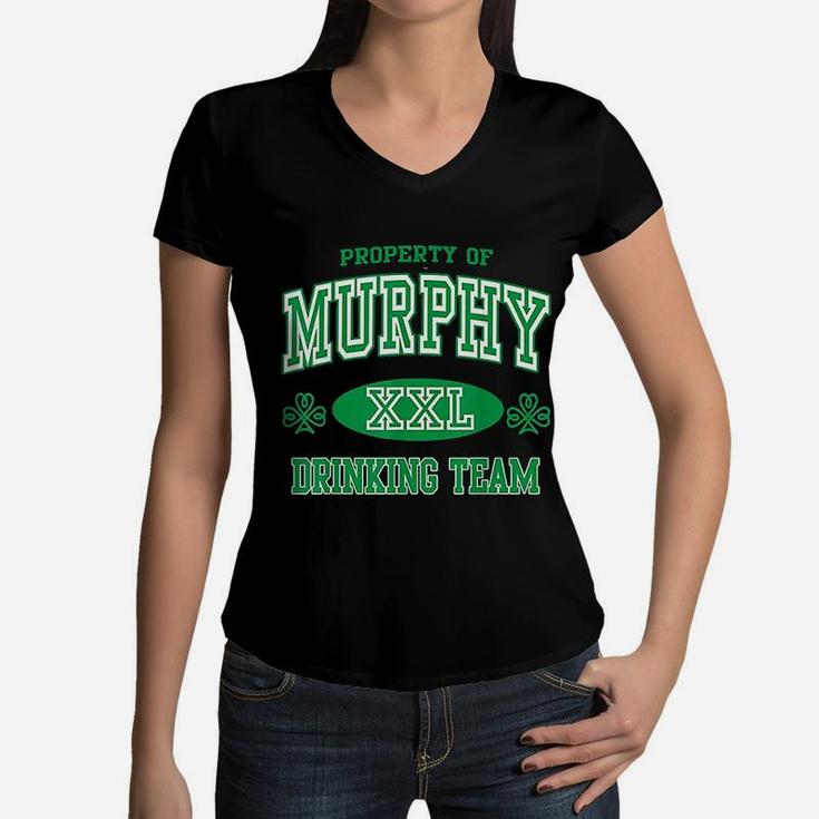 Murphy Family Irish Drinking Team St Patricks Day Women V-Neck T-Shirt