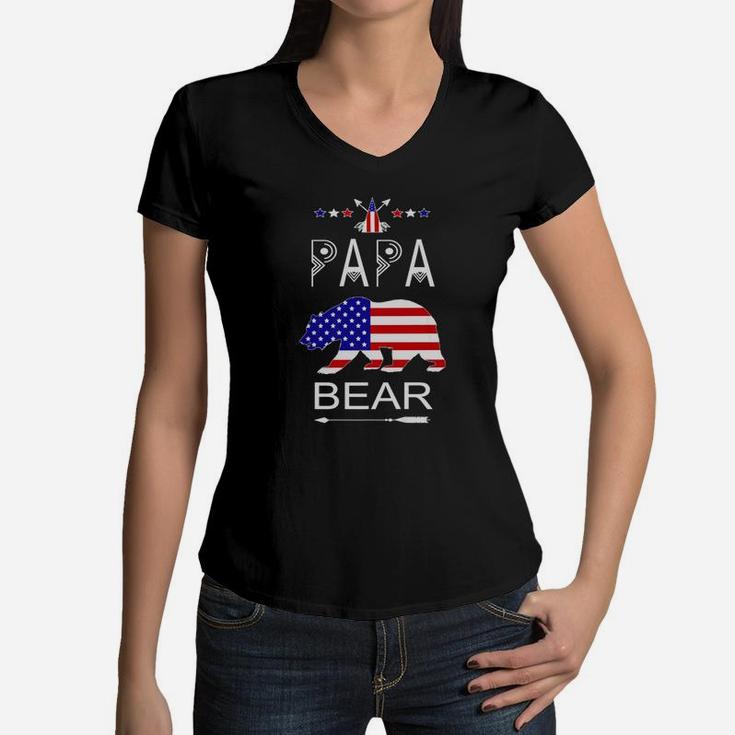 Papa Bear Patriotic Flag Matching 4th Of July T-Shirt Papa Bear Patriotic Flag Matching 4th Of July T-Shirt