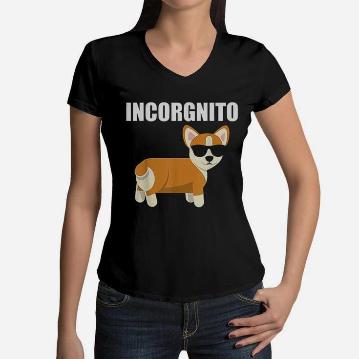 Vintage Incorgnito Women V-Neck T-Shirt