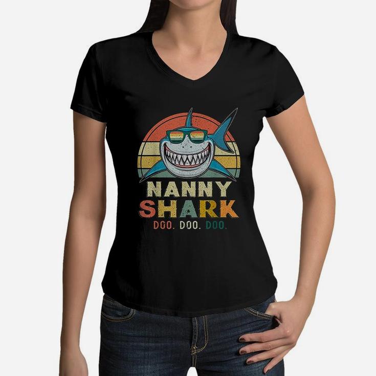 Retro Vintage Grandma Shark T Shirt Doo Doo Doo