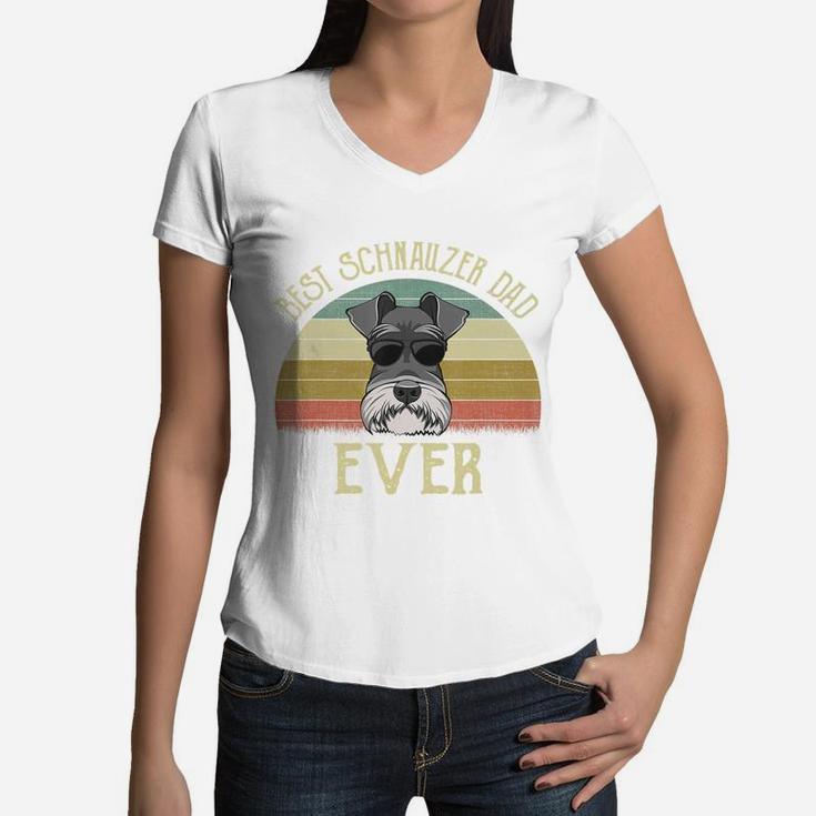Mens Dog Vintage Best Schnauzer Dad 