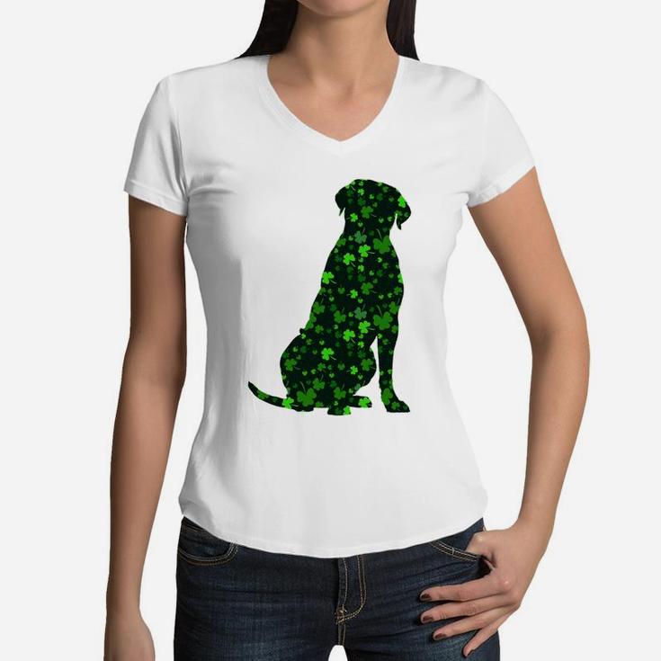 Cute Shamrock Cane Corso Mom Dad Gift St Patricks Day Awesome Dog Lovers Gift Women V-Neck T-Shirt