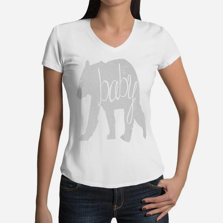 Mama Baby Bear Women V-Neck T-Shirt