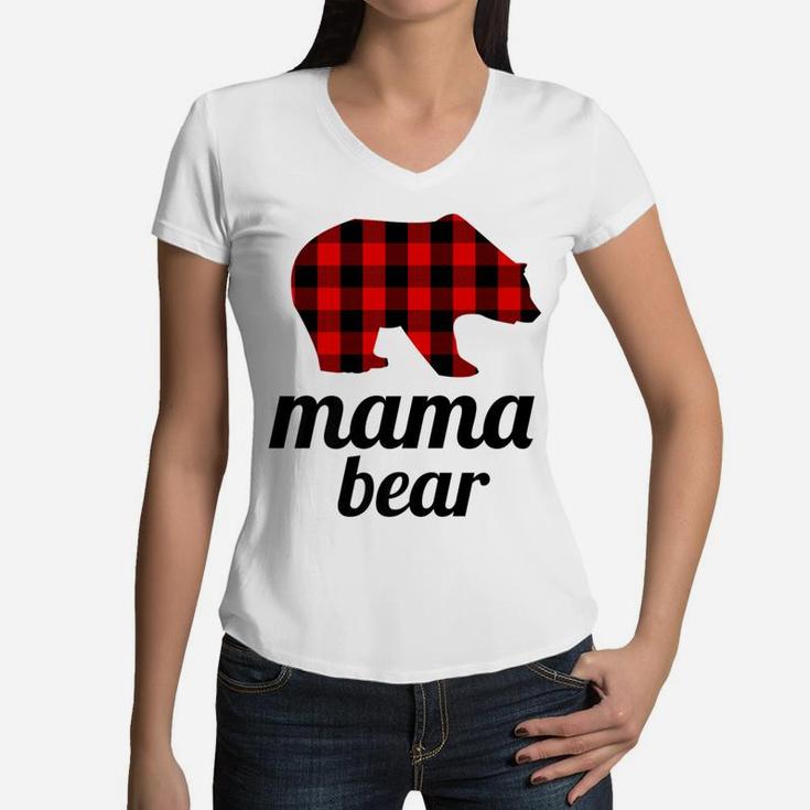 Mama Bear Samantha birthday Women V-Neck T-Shirt