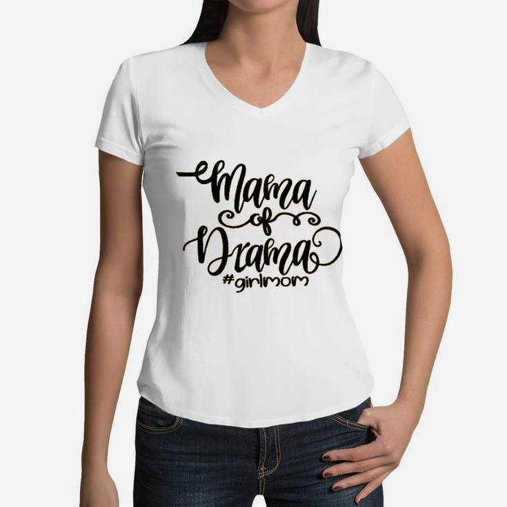 Mama Needs Letter birthday Women V-Neck T-Shirt