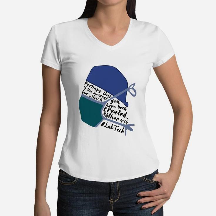 Perhaps This Is The Moment Lab Tech Women V-Neck T-Shirt