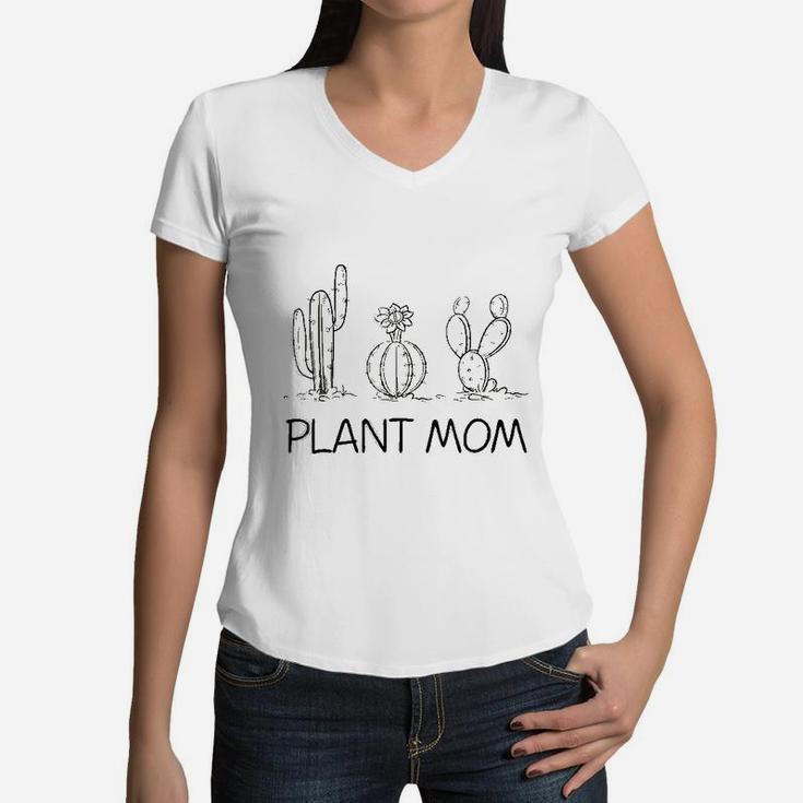 Plant Mom Is The New Cat Lady Women V-Neck T-Shirt