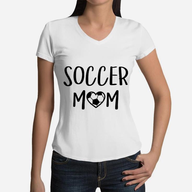 Soccer Mom Rocker Women V-Neck T-Shirt