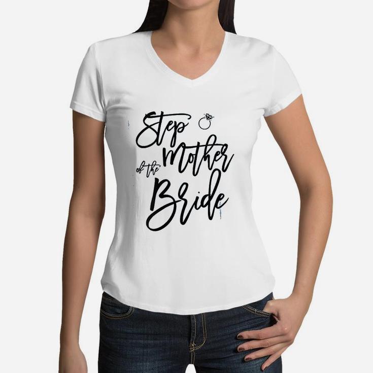 Step Mother Of The Bride Women V-Neck T-Shirt