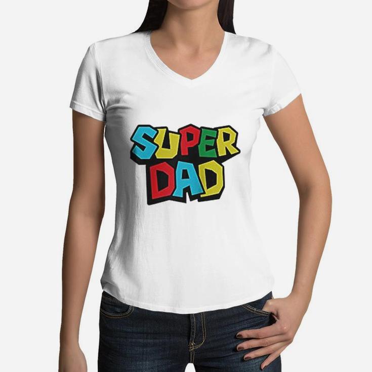 Super Dad Likes A Classic And Vintage Women V-Neck T-Shirt