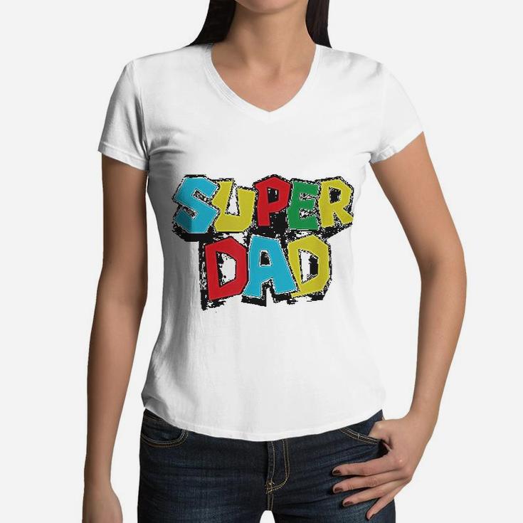 Super Dad Likes A Classic And Vintage Women V-Neck T-Shirt
