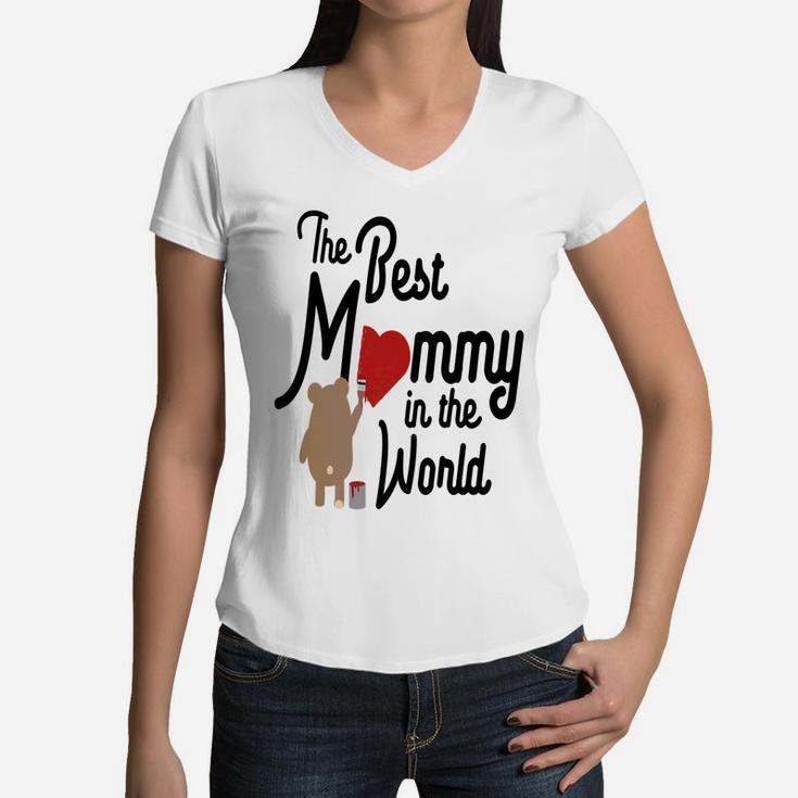 The Best Mommy In The World Women V-Neck T-Shirt