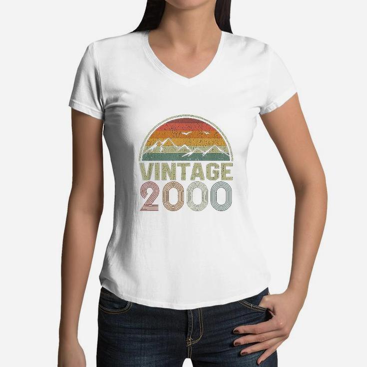 Vintage 2000 Women V-Neck T-Shirt