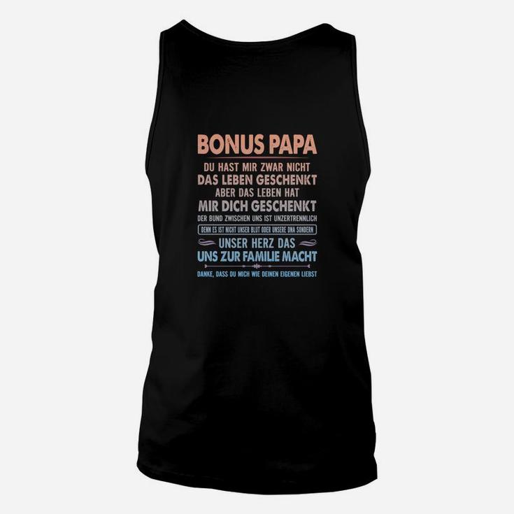 Bonus Papa Unisex TankTop, Liebevolle Botschaft für Stiefvater