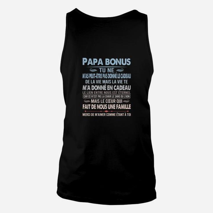 Bonus Papa Unisex TankTop mit Inspirierendem Zitat, Perfekt für Stiefväter