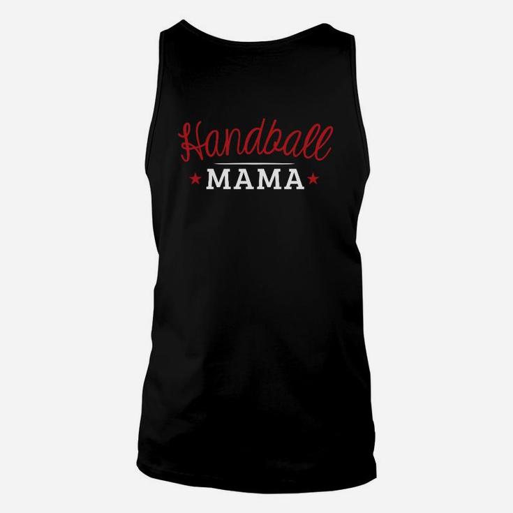 Handball Mama Unisex TankTop für Damen, Schwarzes mit Stern-Motiv