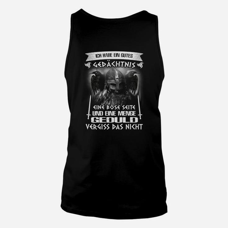 Humorvolles Unisex TankTop Gutes Gedächtnis & Böse Seite - Witziger Spruch