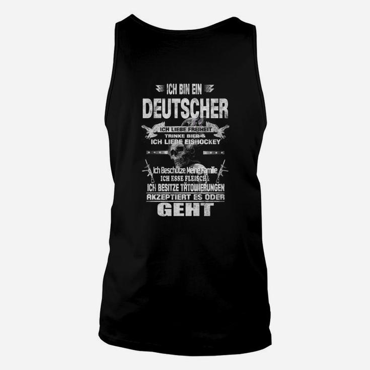 Ich Bin Ein Deutscher Liebe Eishockey TankTop