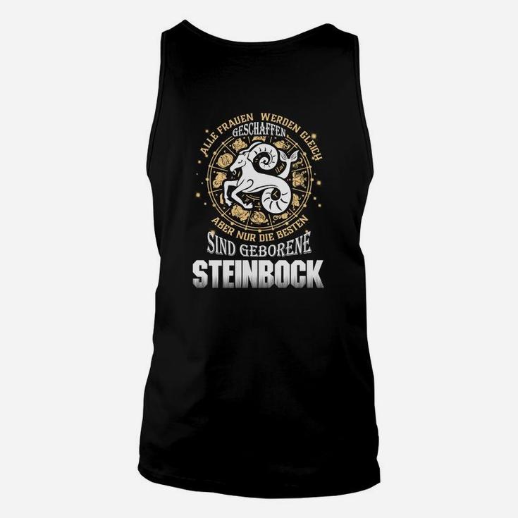 Kapricorn Sternzeichen Unisex TankTop Schwarz mit Spruch, Astrologie Grafik Tee