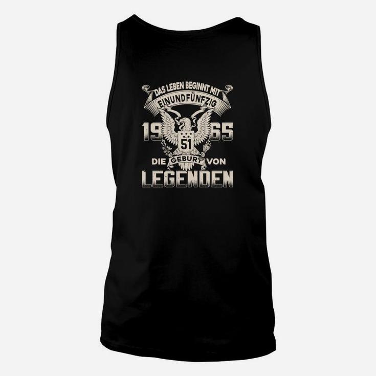 Legenden Geboren 1965 Unisex TankTop mit Adler, Personalisierter Jahrgang