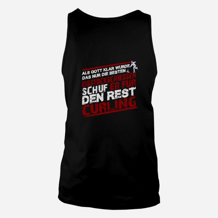 Lustiges Curling Unisex TankTop Eisstockschießen Profi, Sportshirt für Fans