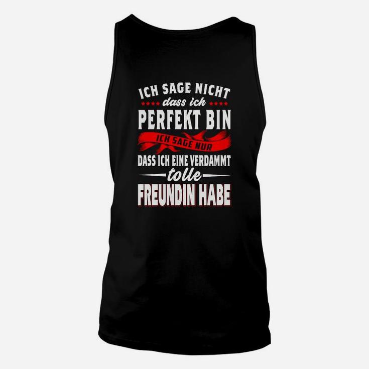 Lustiges Partner Unisex TankTop Tolle Freundin für Männer, Witziges Paar-Design