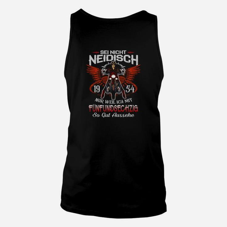 Motorrad-Adler Grafik Unisex TankTop für Herren, Spruch Schwarzes Tee