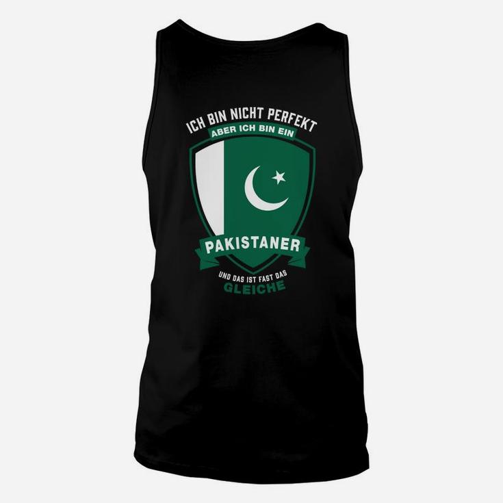 Pakistaner Stolz Unisex TankTop, Spruch und Flagge Design - Schwarz