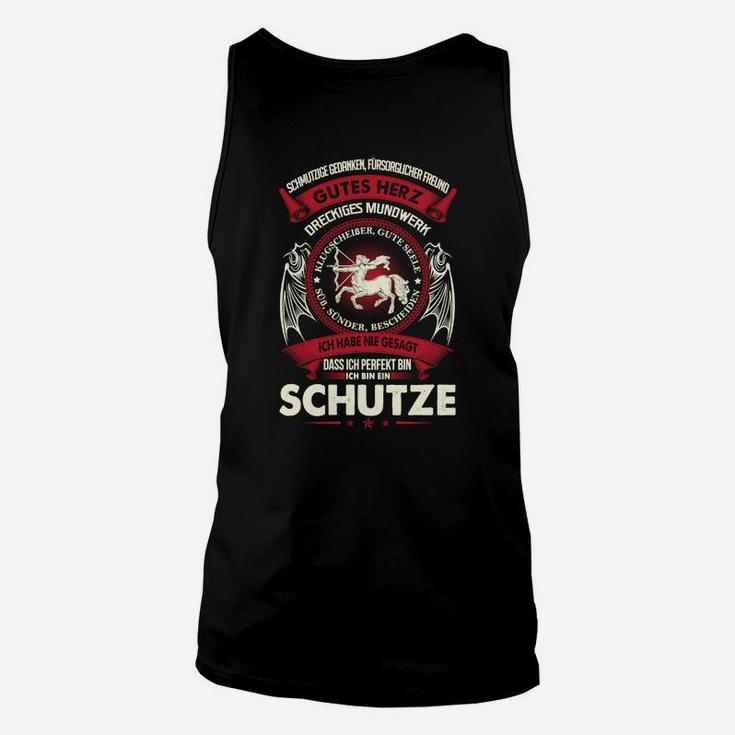 Schütze Sternzeichen Unisex TankTop - Schwarz mit Motiv & Spruch