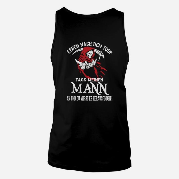 Schwarzes Männer Unisex TankTop mit lustigem Piratenspruch und Motiv