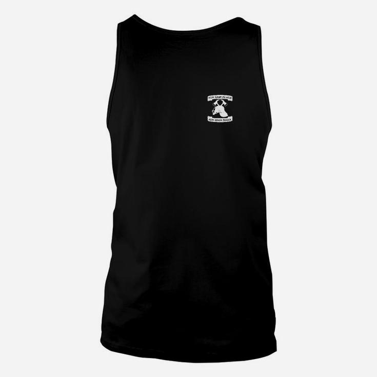 Schwarzes Unisex TankTop für Herren mit coolem Logo-Druck, Stilvolles Design