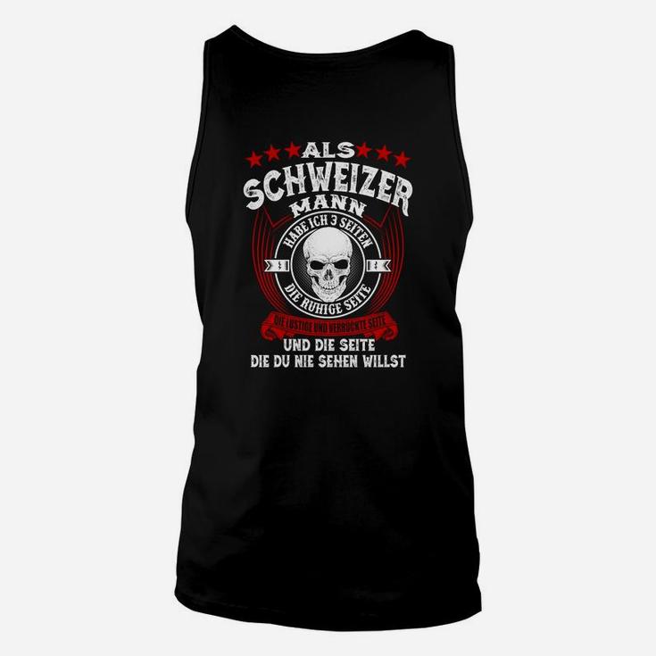 Schweizer Mann Stolz & Ehre Unisex TankTop, Thema Schwarz