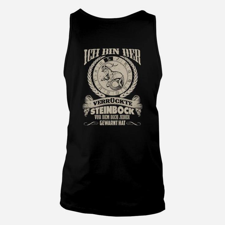 Steinbock Herren Unisex TankTop mit Motiv - Verrückter Steinbock Charakter