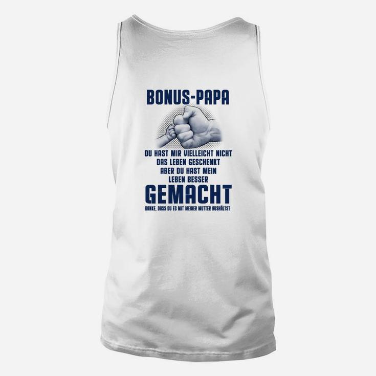 Bonus Papa Dankbarkeits-Unisex TankTop mit emotionalem Text