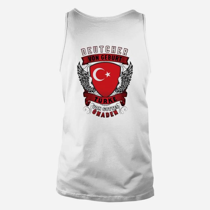 Herkunftsstolz Deutsch-Türkisch Unisex TankTop Flügelmotiv & Halbmond