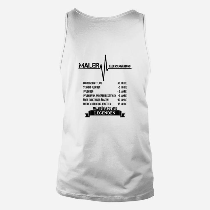 Herren Unisex TankTop Maler Karriereleiter, Humorvolles Berufsdesign